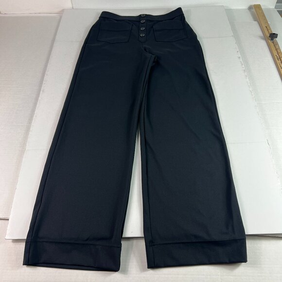 Halara Flex Pants Women's 28x29* High Waisted Straight Black Stretch Work Tag M - Picture 1 of 16